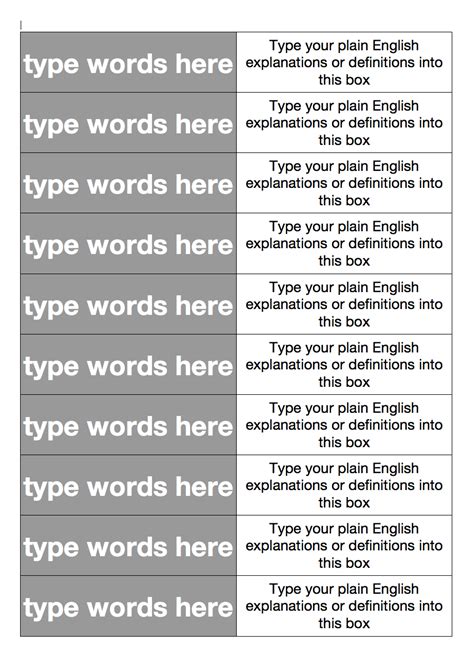 matching traduction|match definition to spellling word.